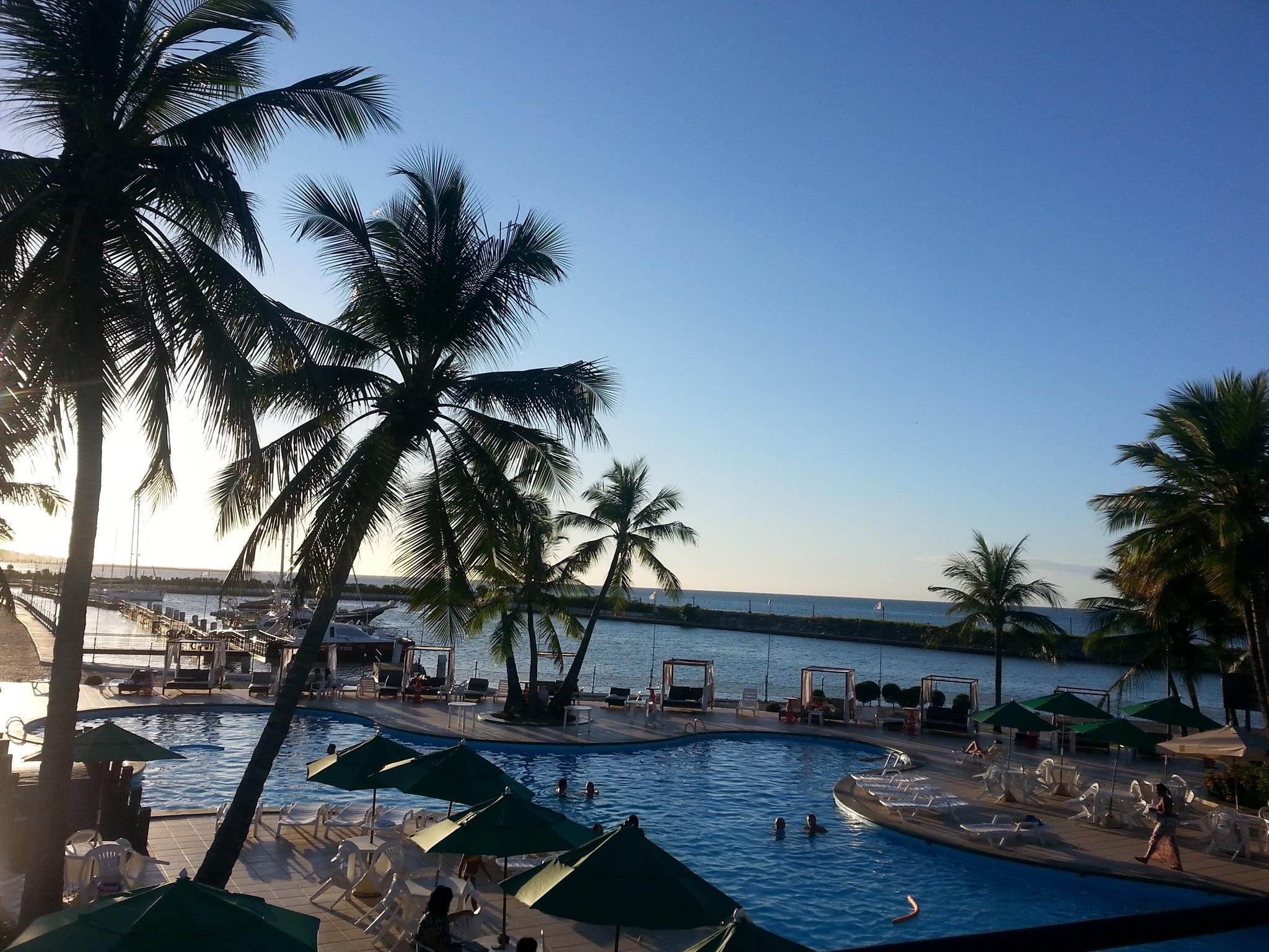 Marina Park Hotel Fortaleza  Exteriér fotografie View of the beach from the hotel